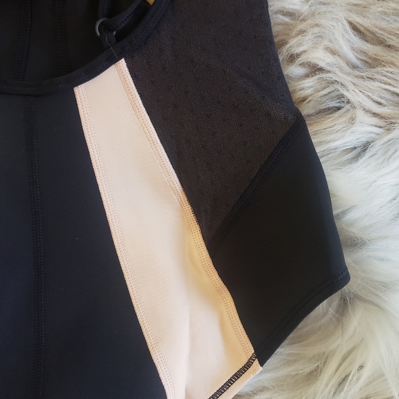 New Black & Nude High Neck Body Suit - Picture 8 of 8
